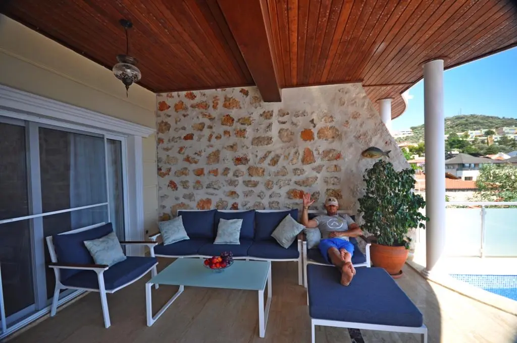 Shaded terrace